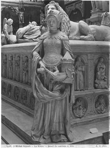 Cattedrale di San Pietro e San Paolo di Nantes, Tomba di Francesco II, Duca di Bretagna e Margherita di Foix, dettaglio di Fortezza, 1502-07